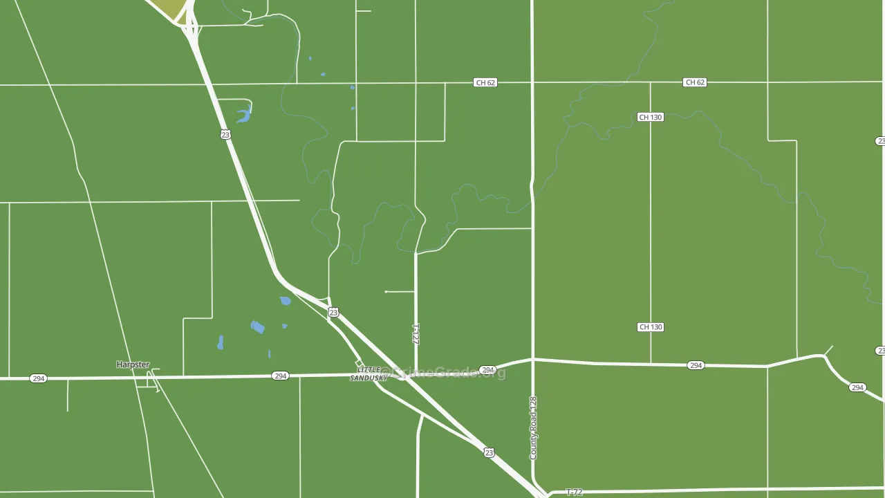 Little Sandusky, OH Map of Burglary Rates