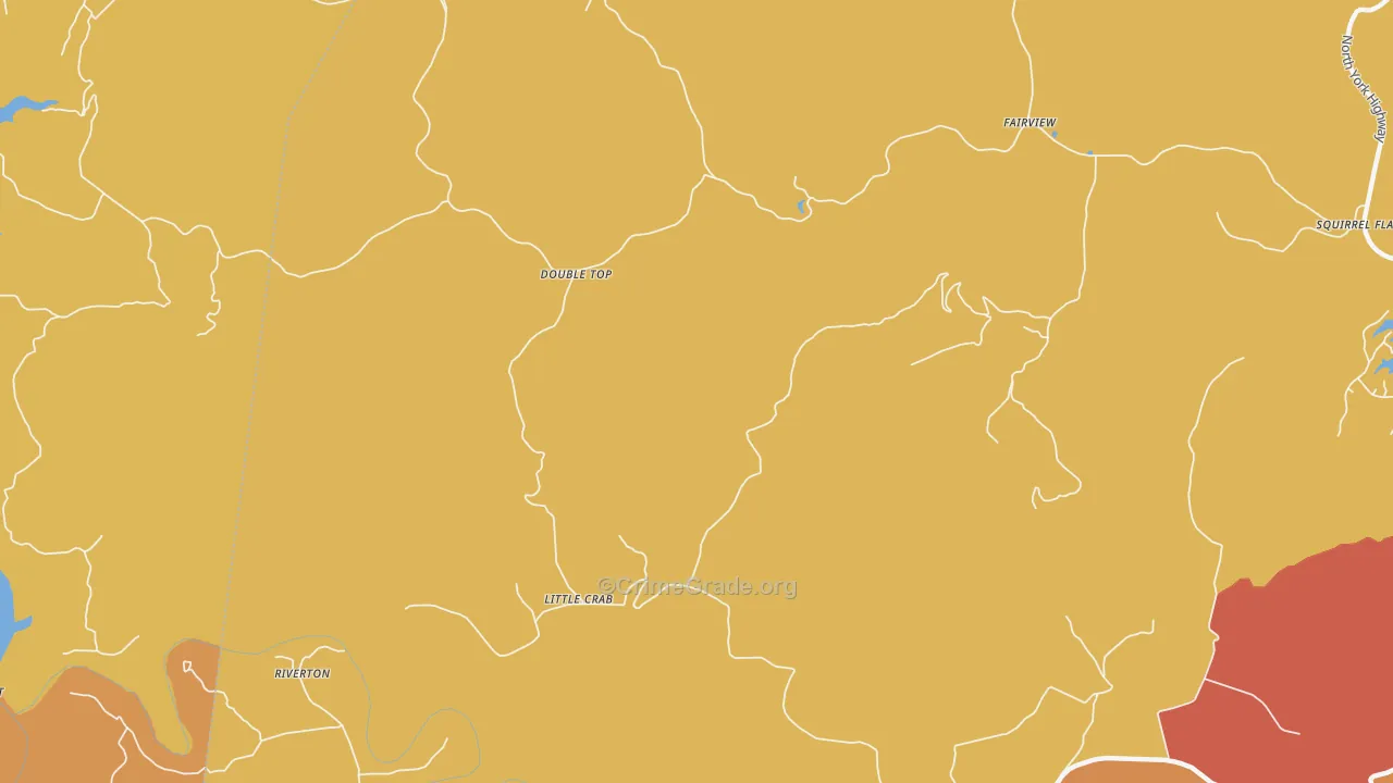 Littlecrab, TN Map of Burglary Rates