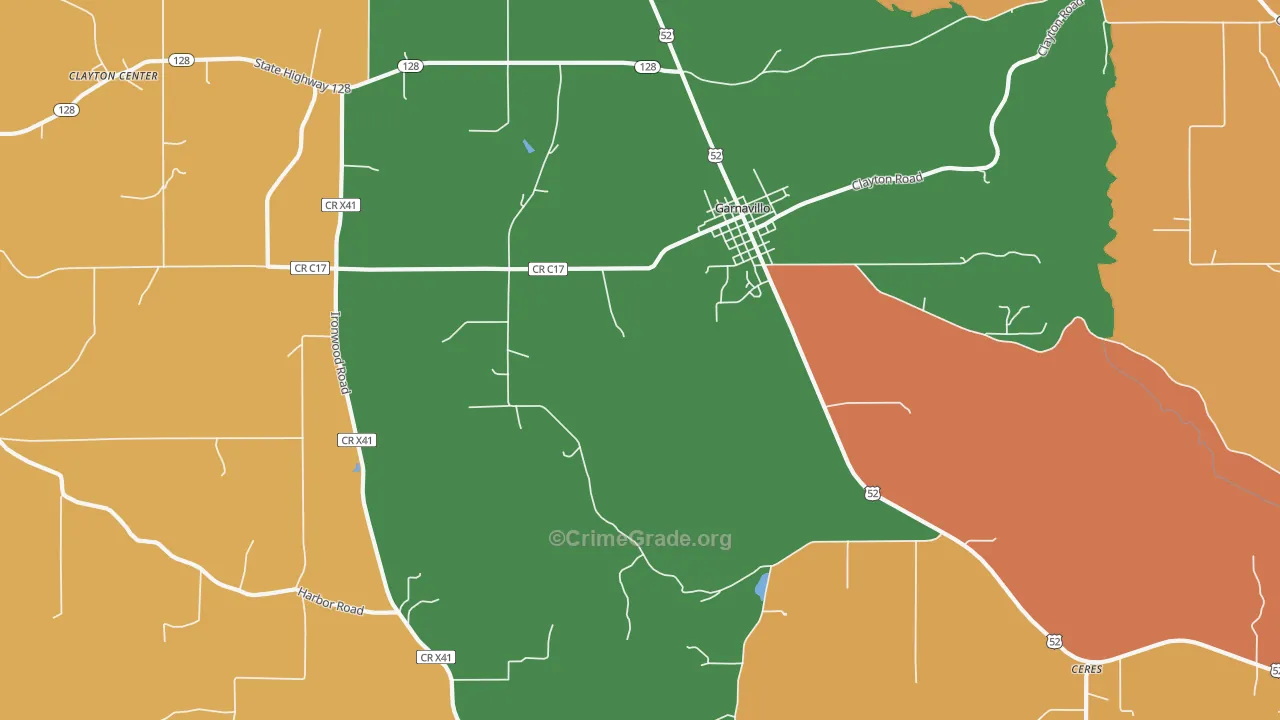Littleport, IA Map of Burglary Rates