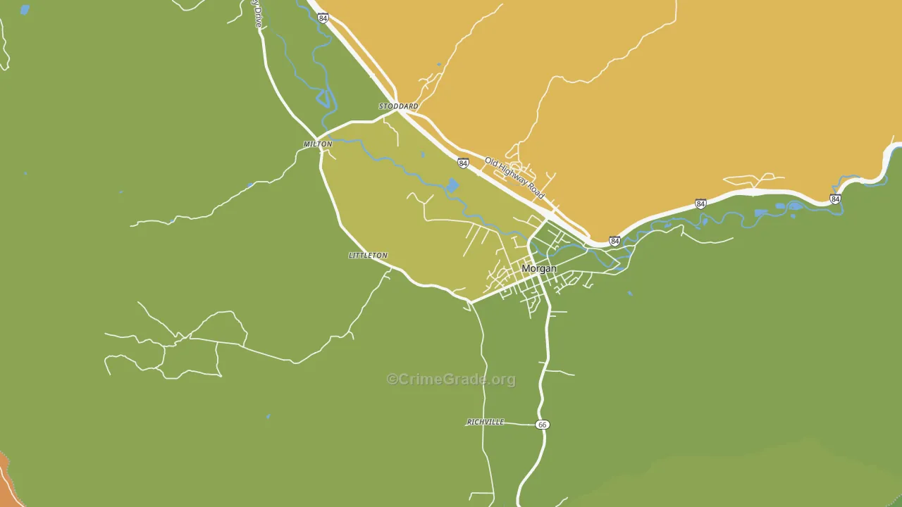 Littleton, UT Map of Burglary Rates