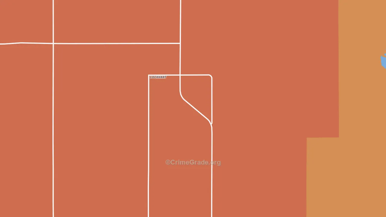 Lockhart, MN Map of Burglary Rates