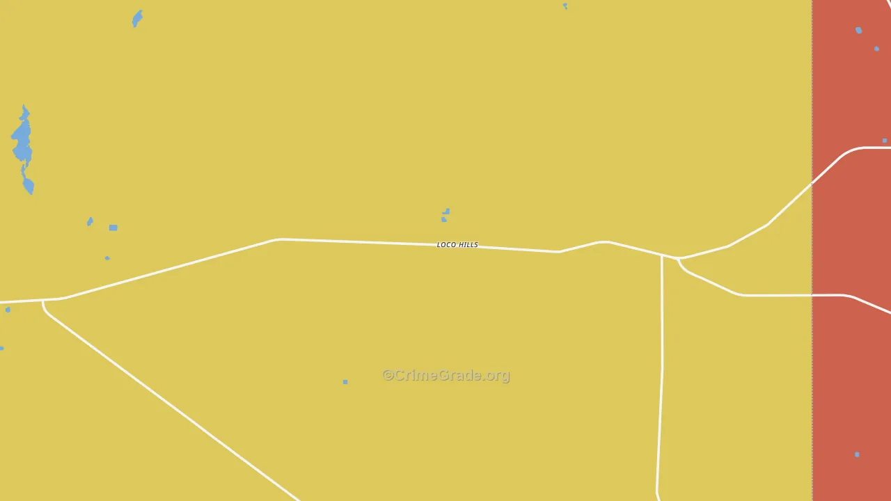 Loco Hills, NM Map of Burglary Rates