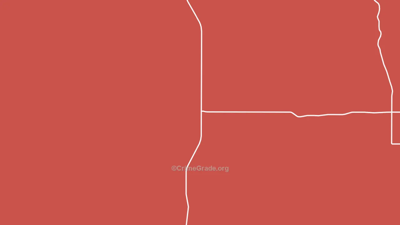 Lodgepole, SD Map of Burglary Rates