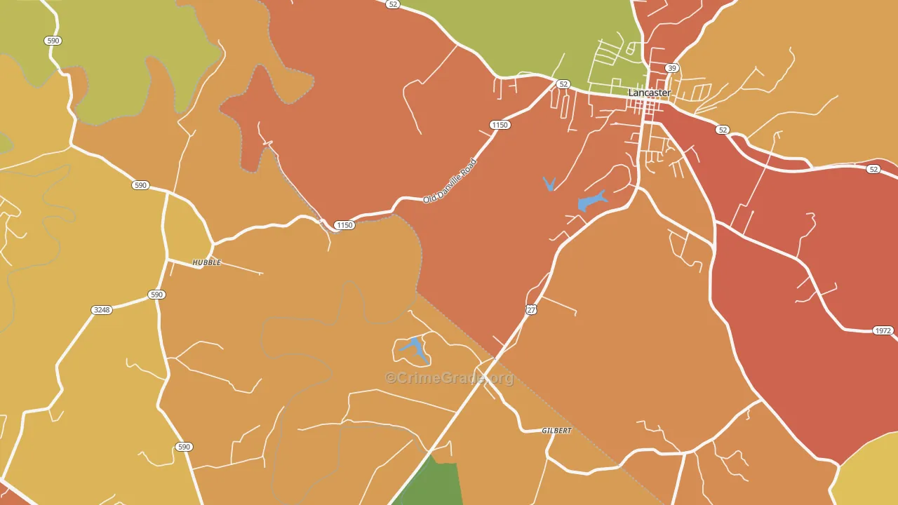 Logantown, KY Map of Burglary Rates