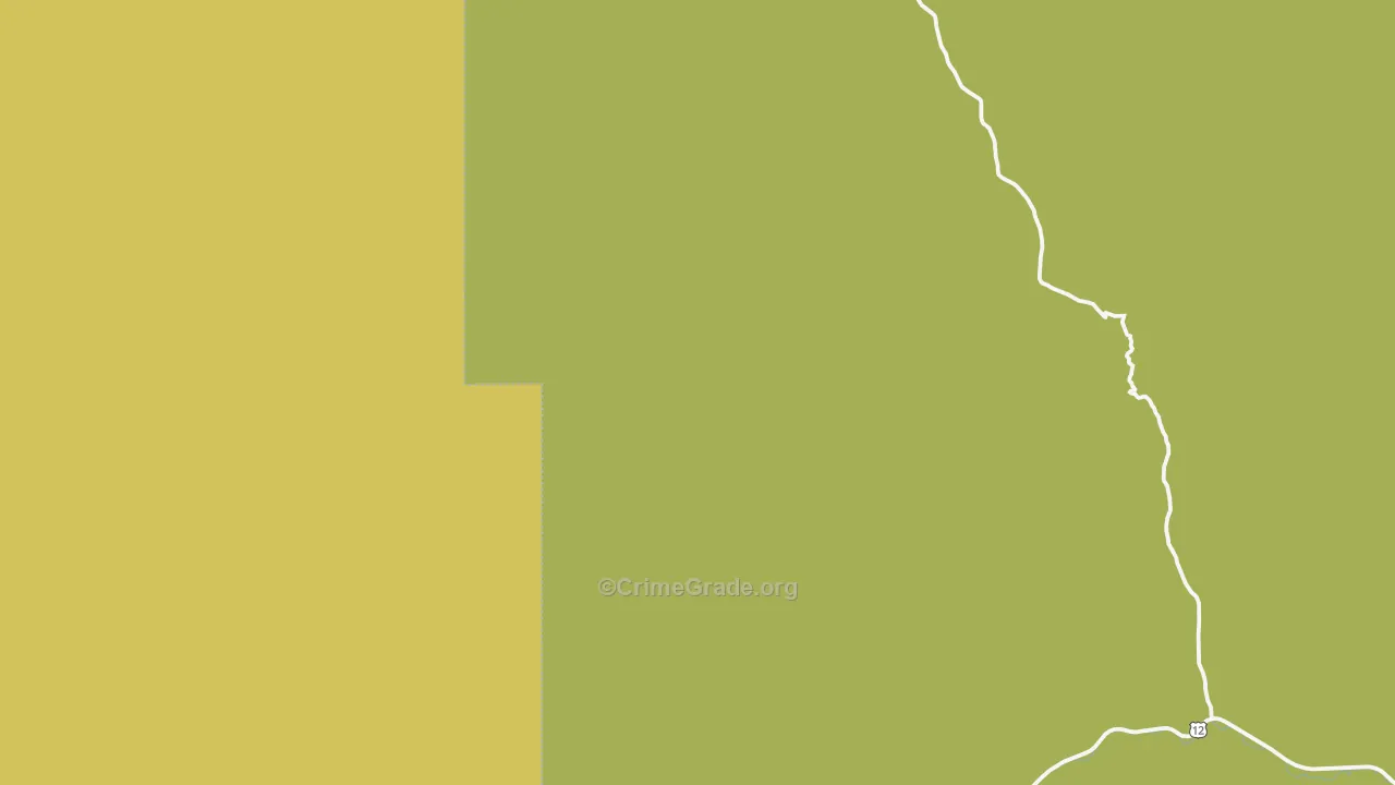 Lolo Hot Springs, MT Map of Burglary Rates