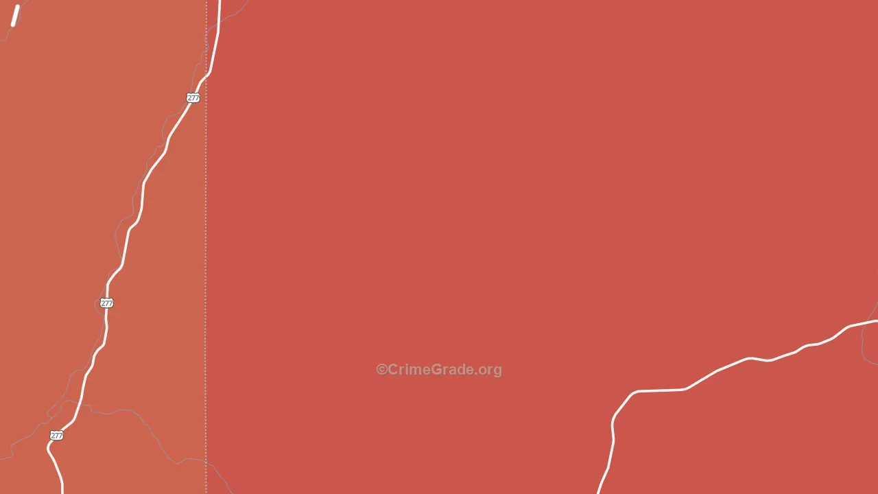 Loma Alta, TX Map of Burglary Rates