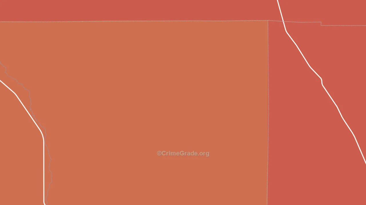 Lone Pine, ID Map of Burglary Rates