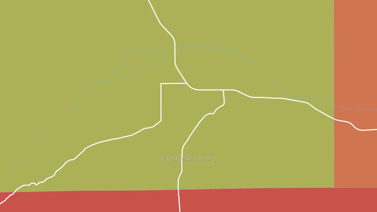 Lonetree, WY Map of Burglary Rates