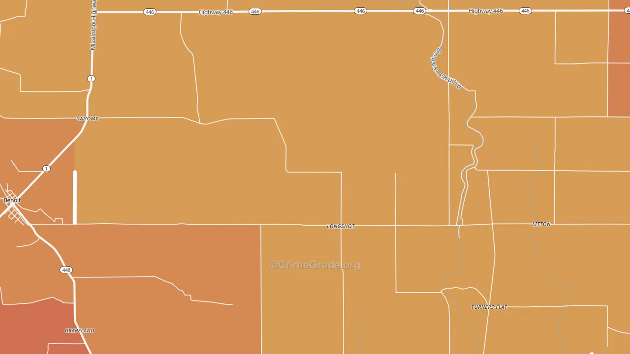 Longshot, MS Map of Burglary Rates