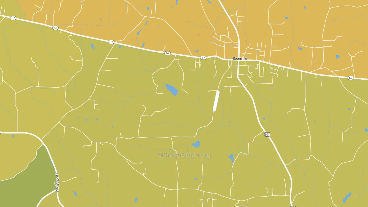 Longtown, NC Map of Burglary Rates