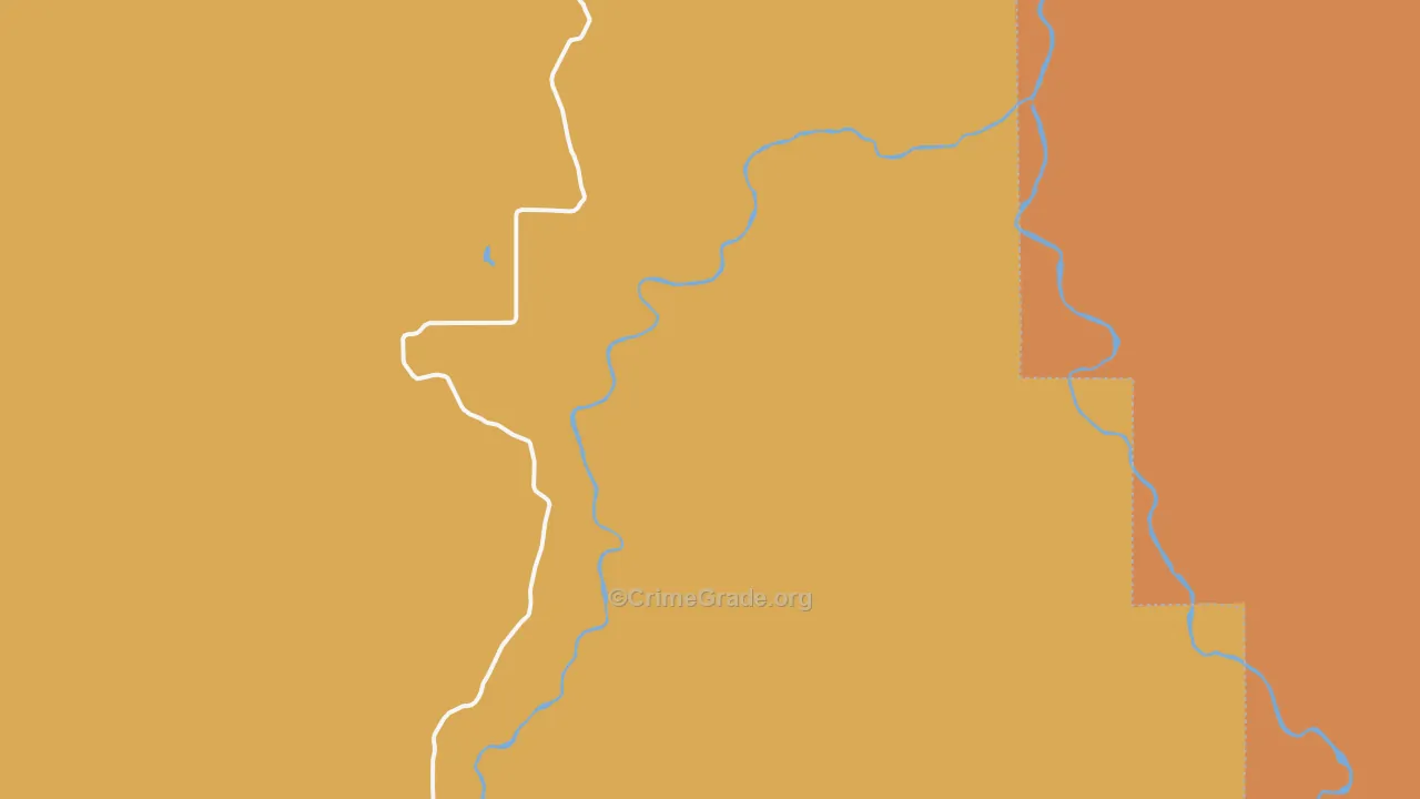 Looking Glass, OR Map of Burglary Rates