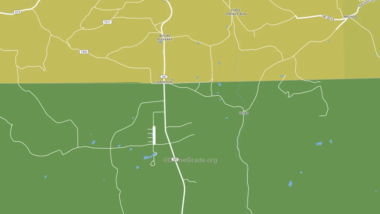 Lorenton, PA Map of Burglary Rates