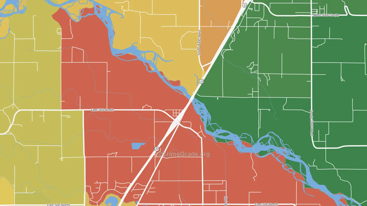 Lorenzo, ID Map of Burglary Rates