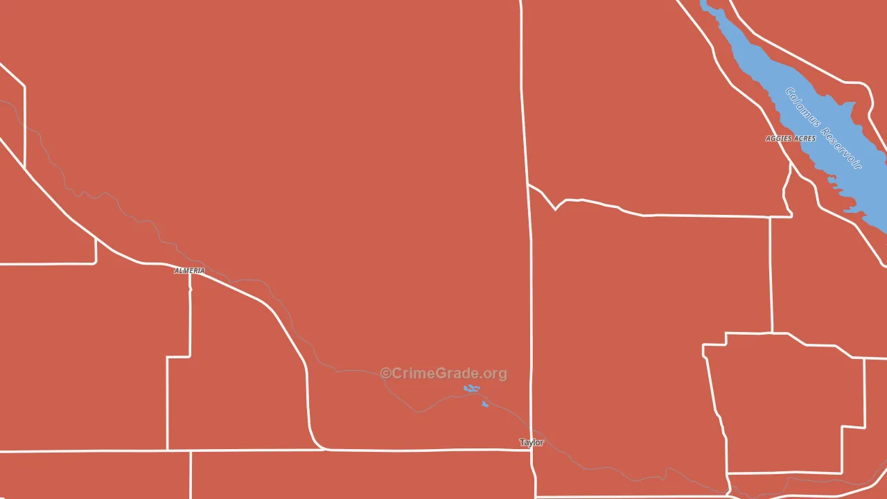 Loup County, NE Map of Burglary Rates