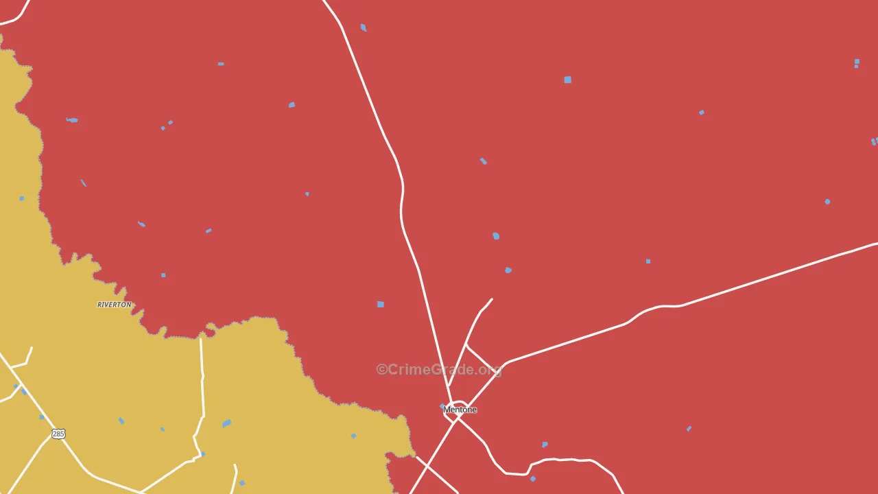 Loving County, TX Map of Burglary Rates