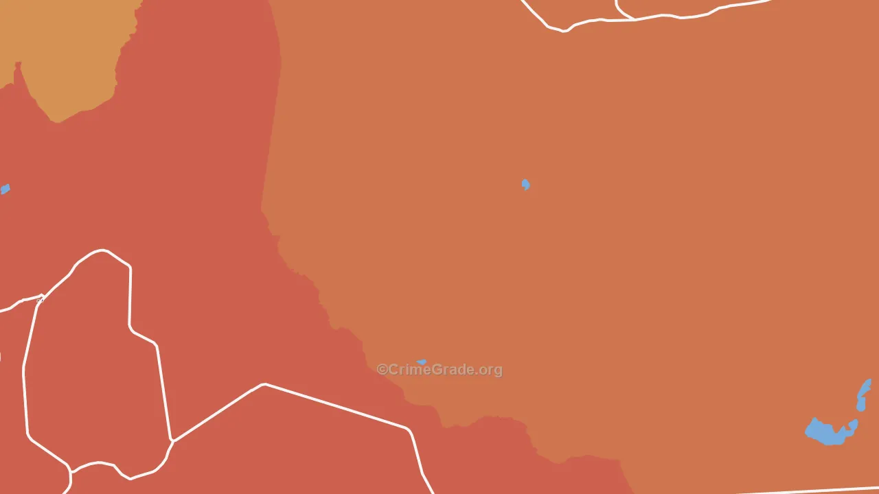 Low Mountain, AZ Map of Burglary Rates