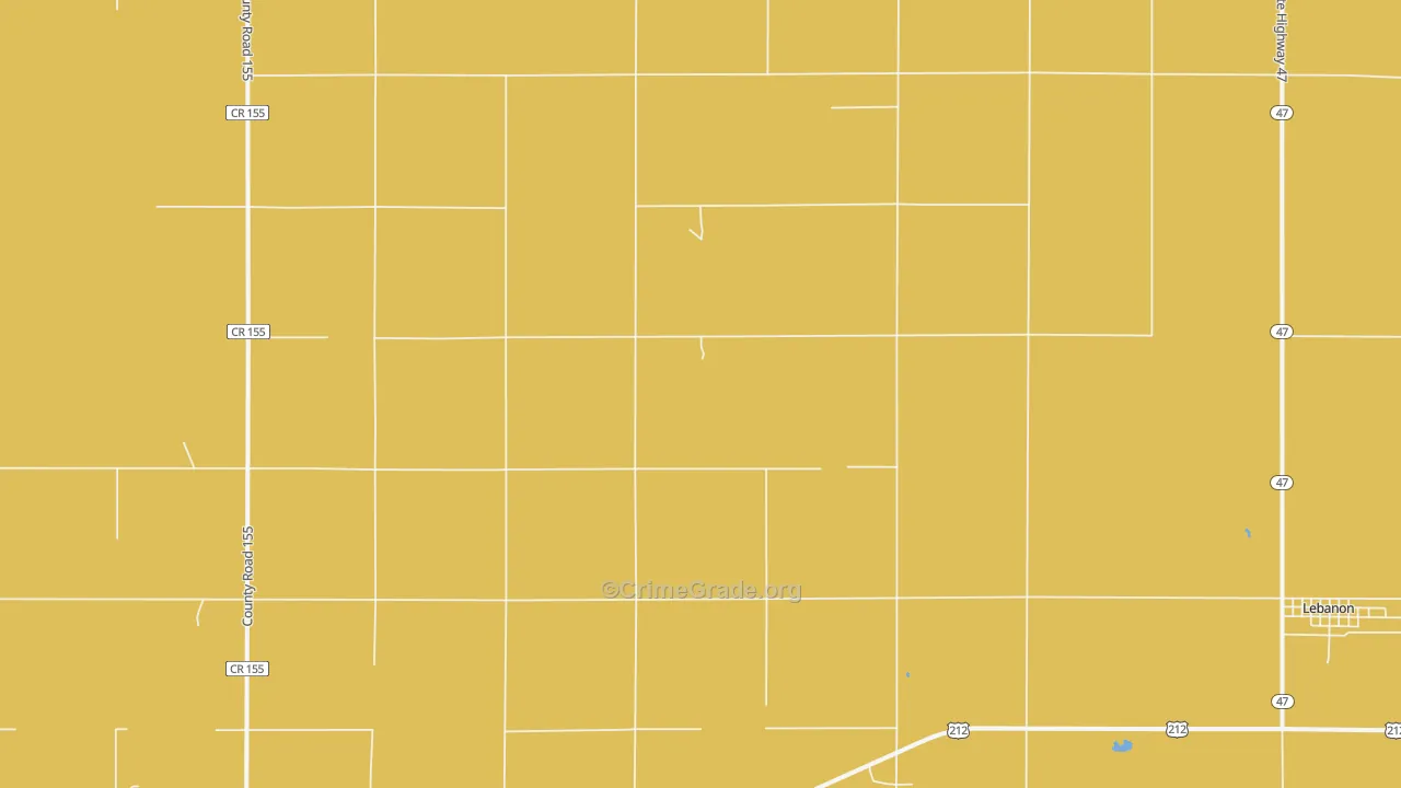 Lucas, SD Map of Burglary Rates