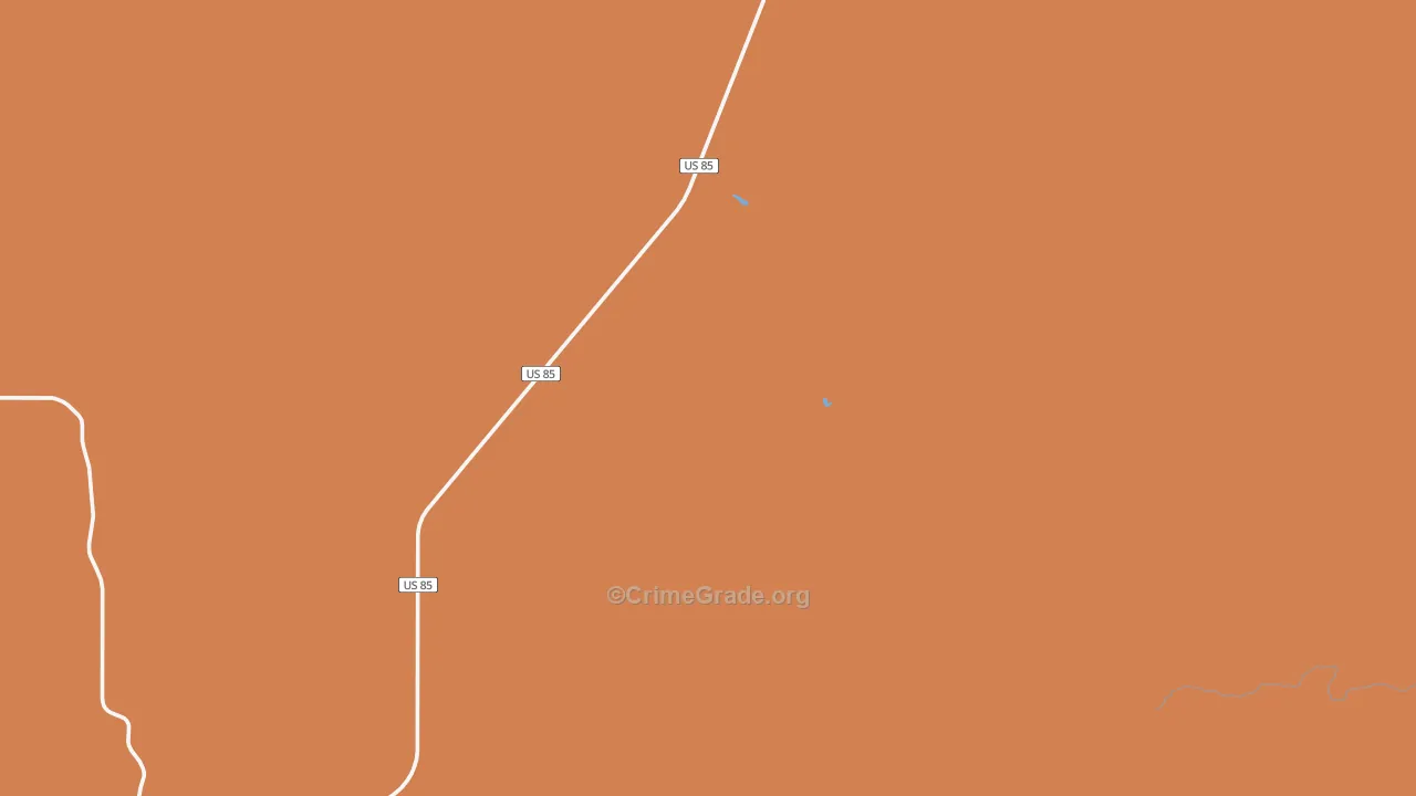 Ludlow, SD Map of Burglary Rates