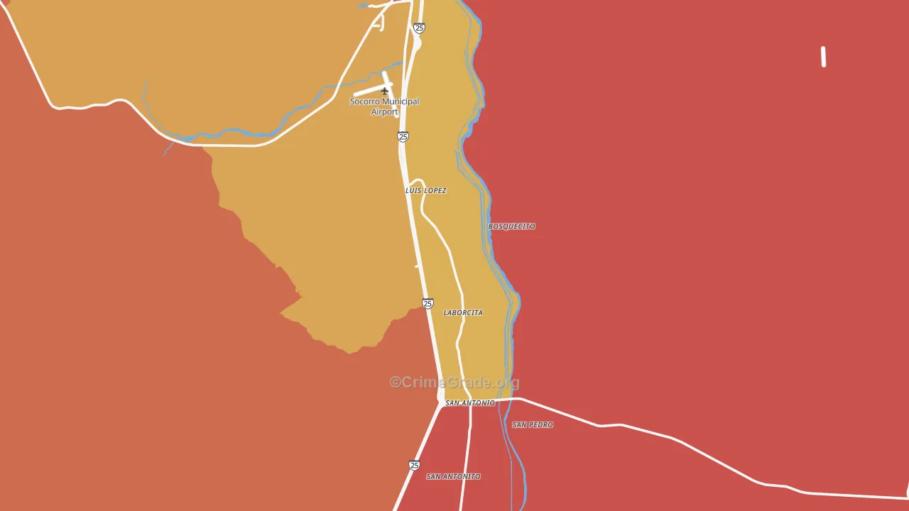 Luis Lopez, NM Map of Burglary Rates