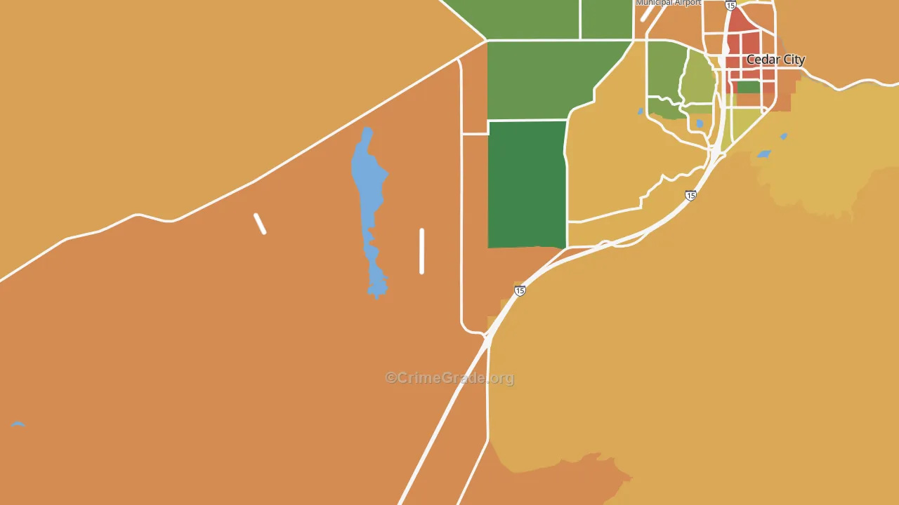 Lund, UT Map of Burglary Rates