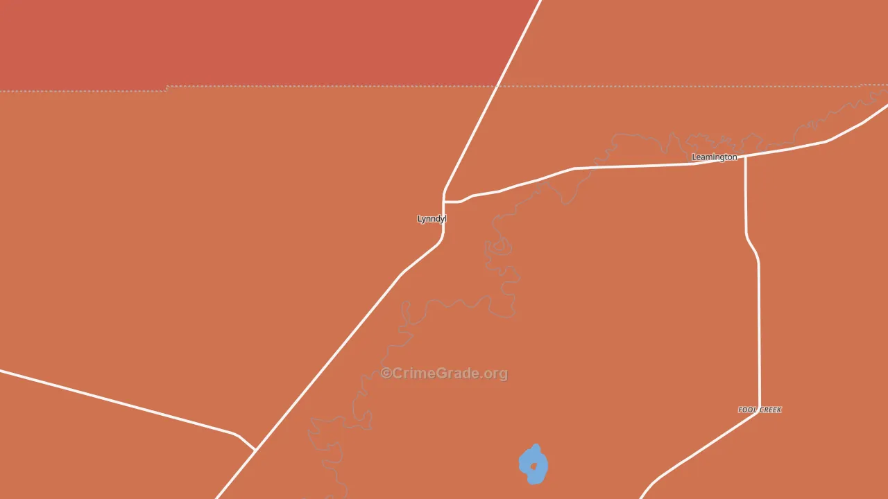 Lynndyl, UT Map of Burglary Rates