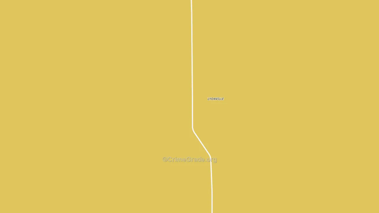Lyonville, SD Map of Burglary Rates