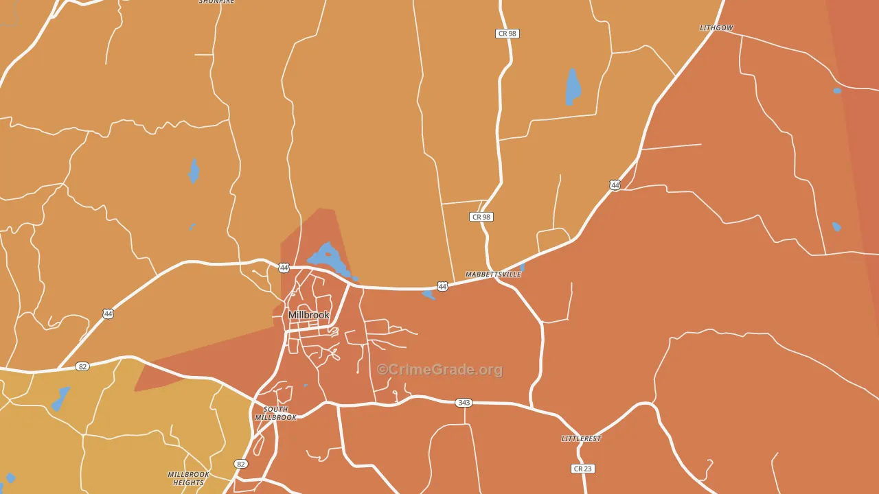 Mabbettsville, NY Map of Burglary Rates