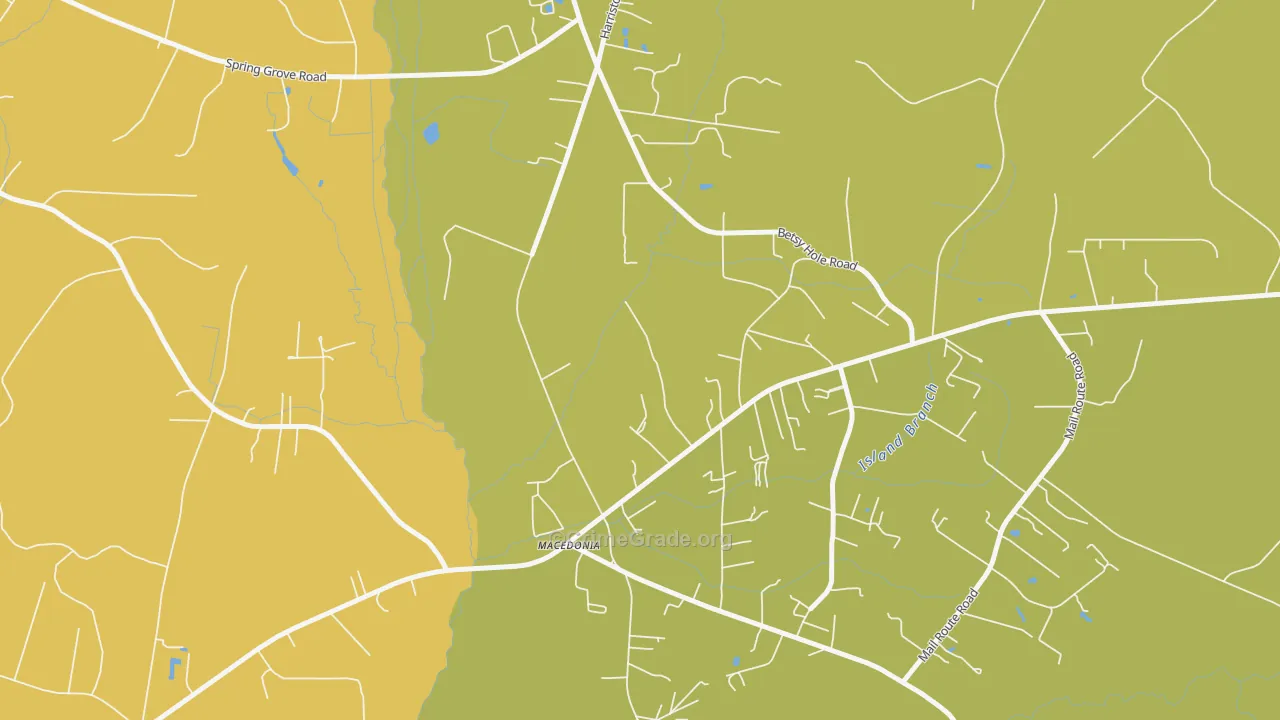 Macbeth, SC Map of Burglary Rates