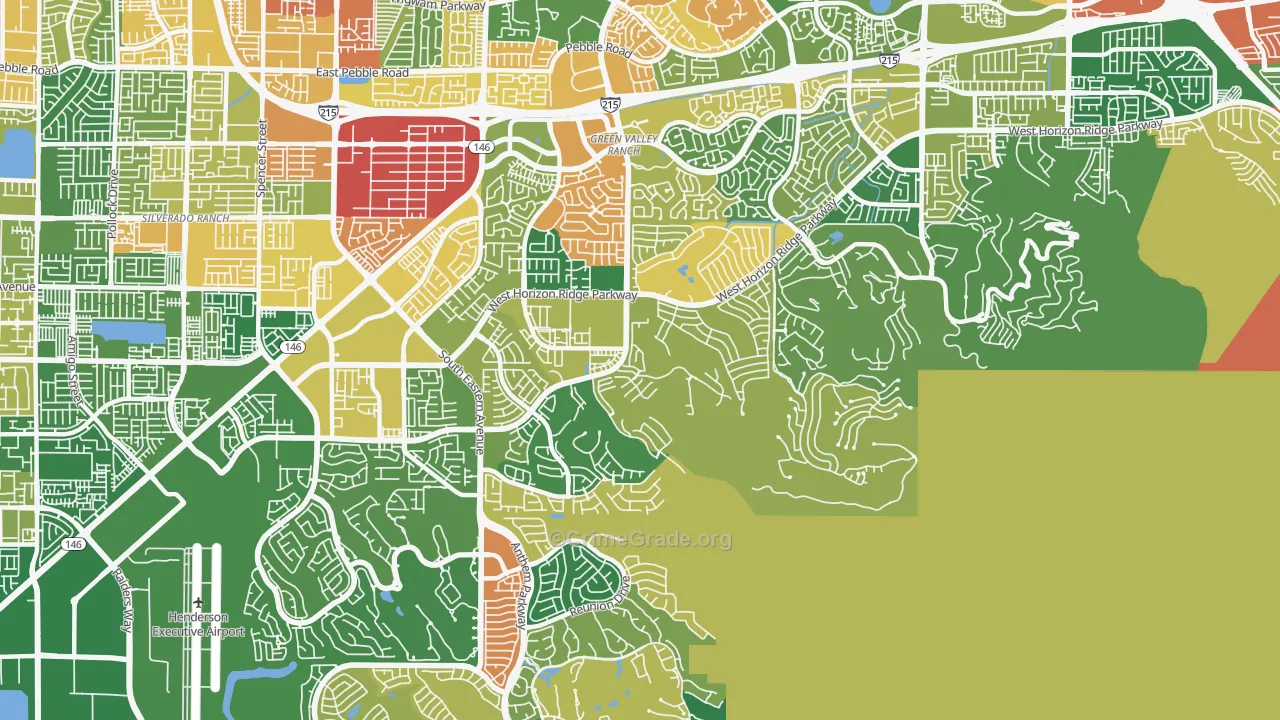 Macdonald Ranch, Henderson, NV Map of Burglary Rates