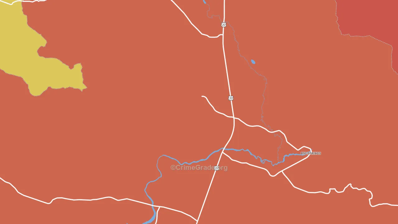 Macks Inn, ID Map of Burglary Rates