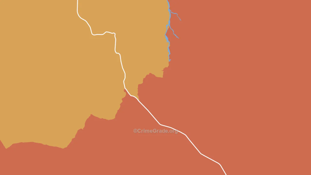Magdalena, NM Map of Burglary Rates