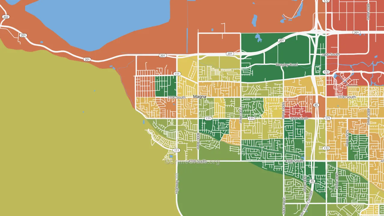 Magna, UT Map of Burglary Rates