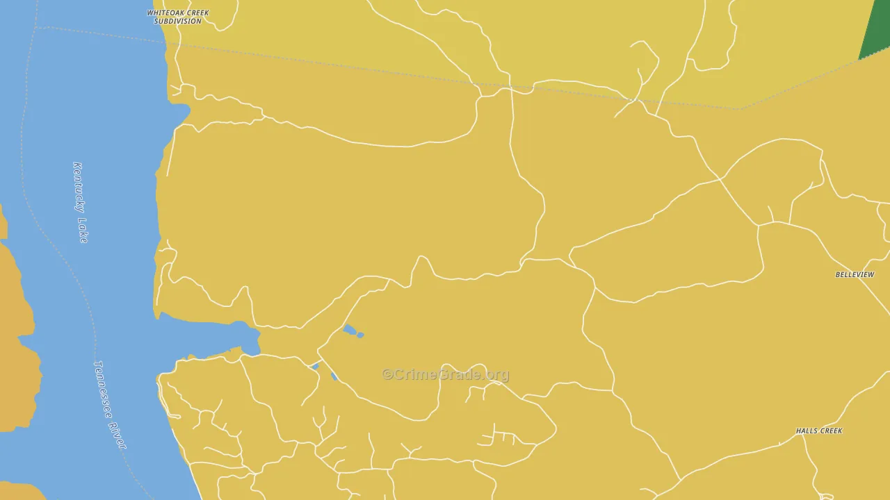 Magnolia, TN Map of Burglary Rates