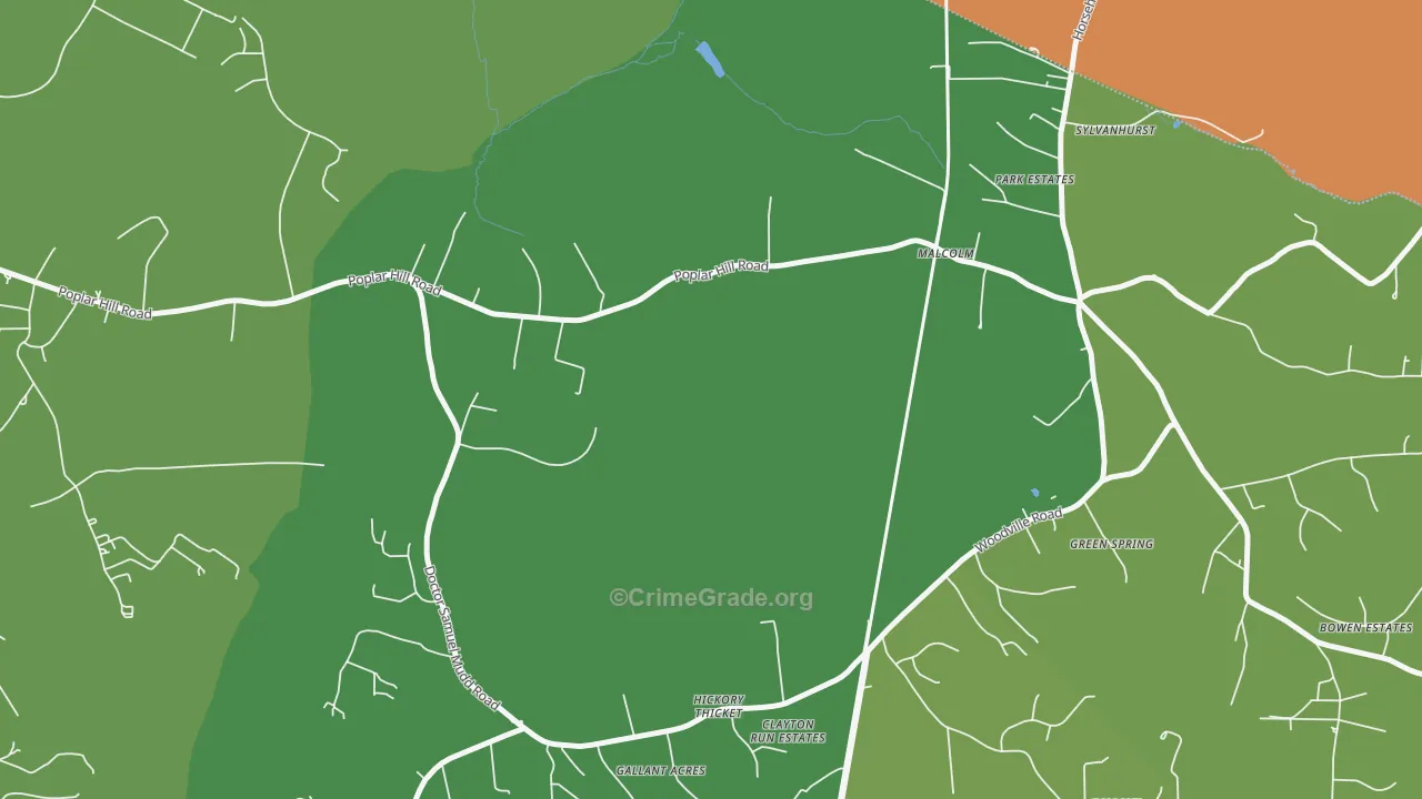 Malcolm, MD Map of Burglary Rates