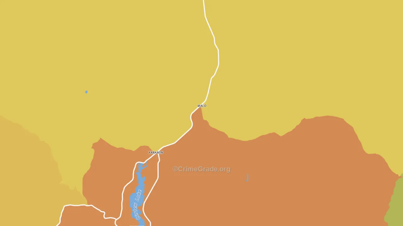 Malo, WA Map of Burglary Rates