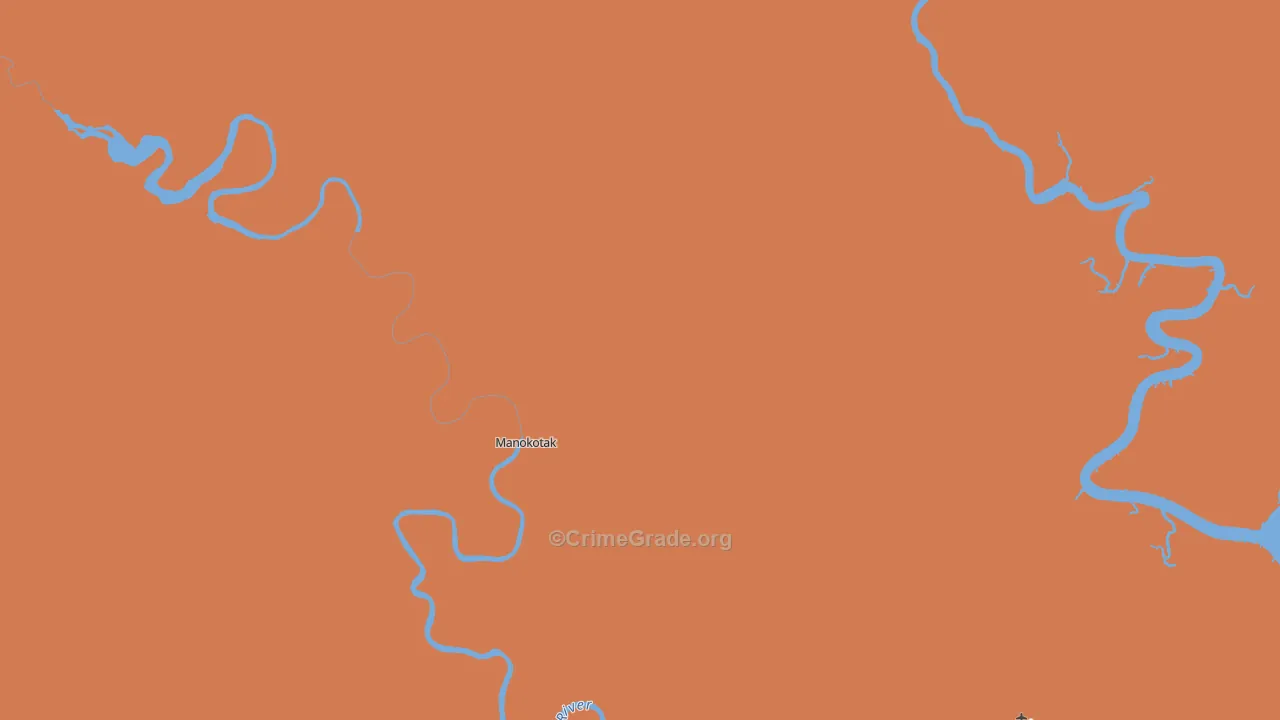 Manokotak, AK Map of Burglary Rates