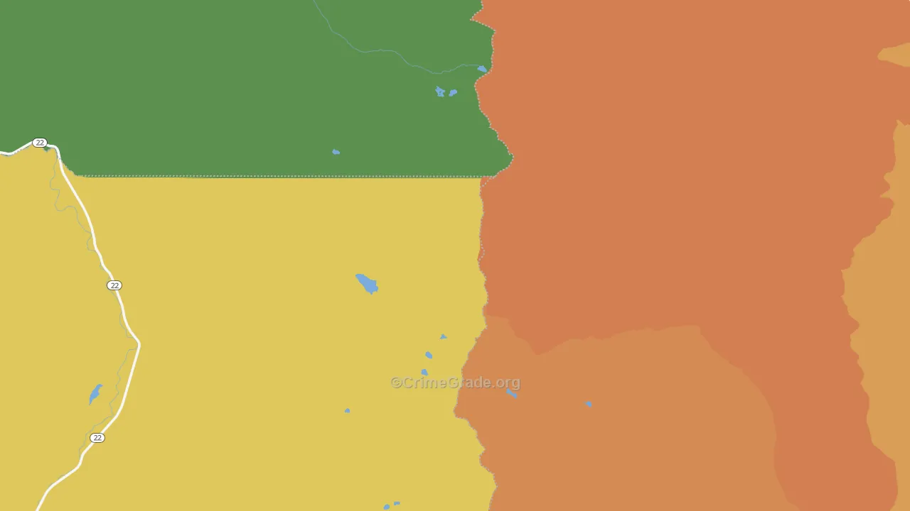 Marion Forks, OR Map of Burglary Rates