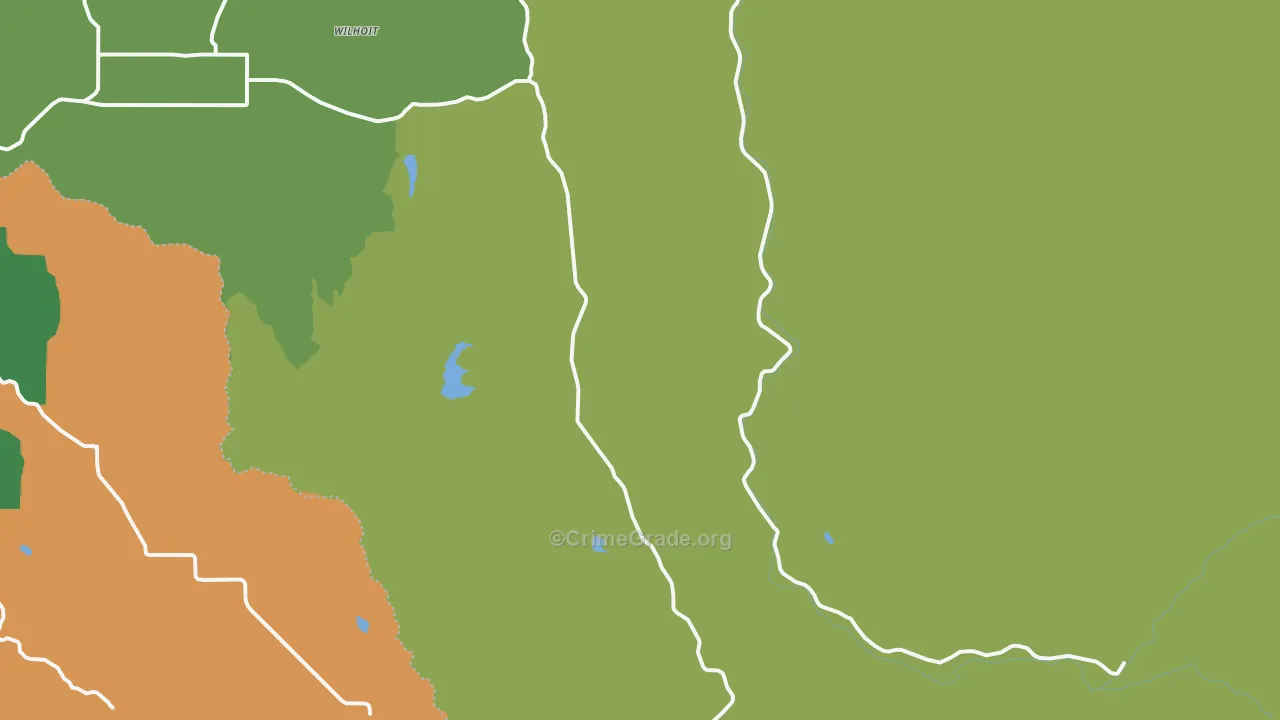 Marion, OR Map of Burglary Rates