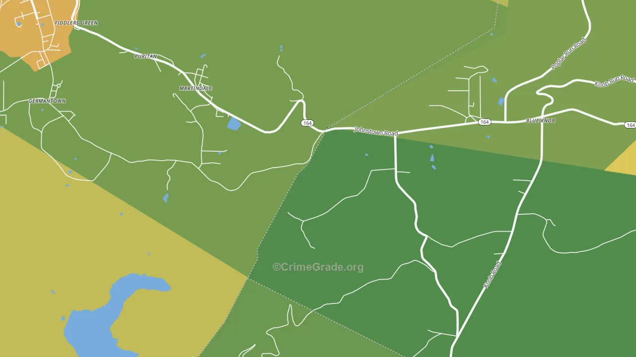 Martindale, PA Map of Burglary Rates
