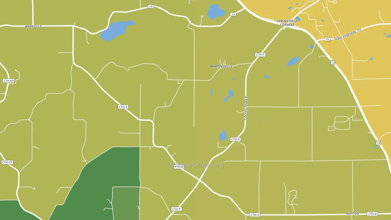 Martinsville, WI Map of Burglary Rates