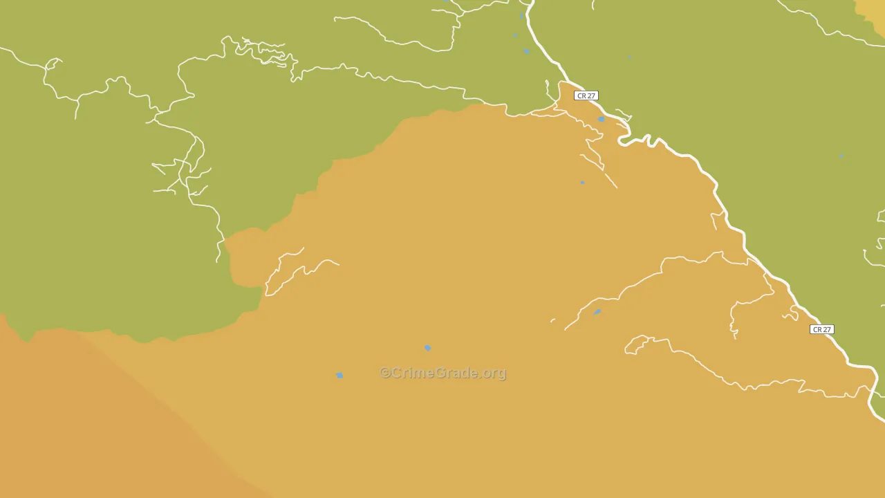 Masonville, CO Map of Burglary Rates
