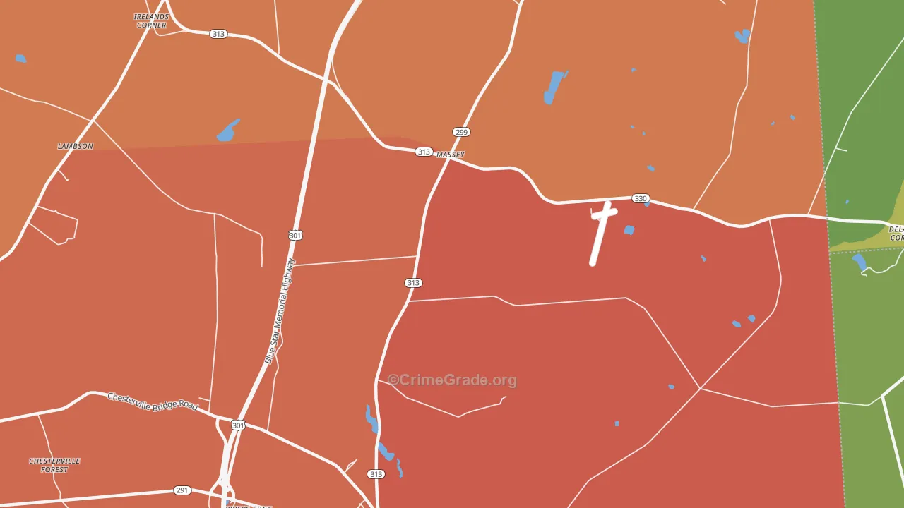 Massey, MD Map of Burglary Rates