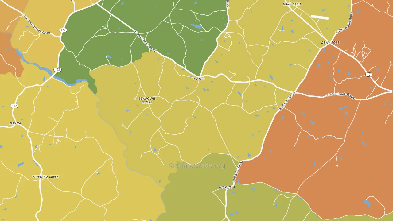 Match, GA Map of Burglary Rates