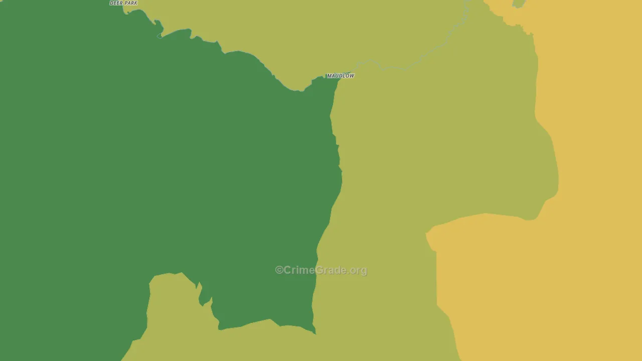 Maudlow, MT Map of Burglary Rates