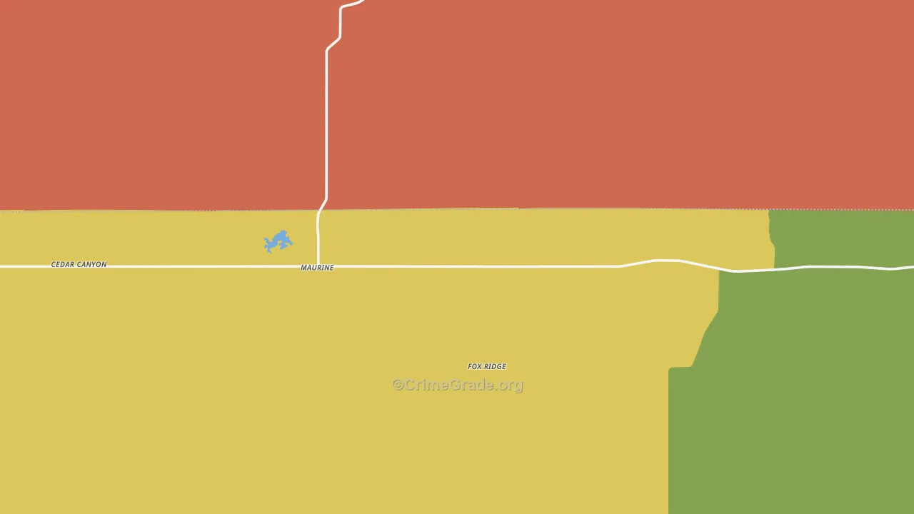 Maurine, SD Map of Burglary Rates
