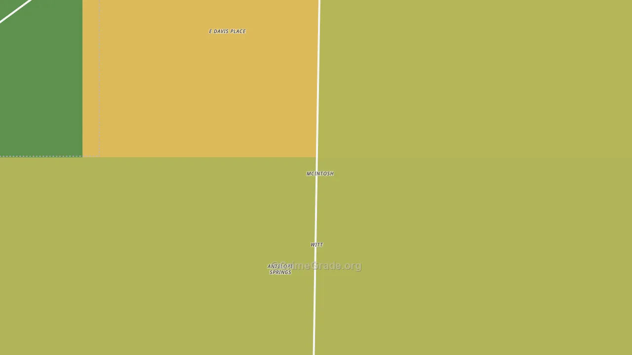 Mc Intosh, NM Map of Burglary Rates