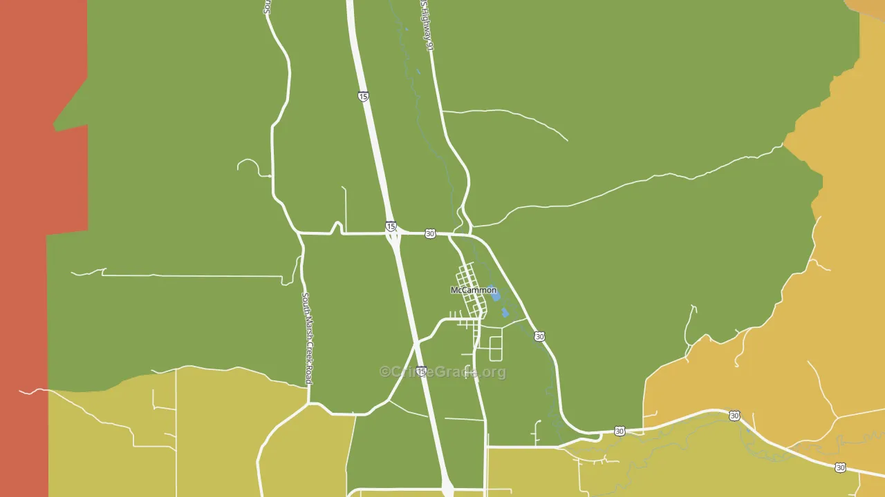 McCammon, ID Map of Burglary Rates