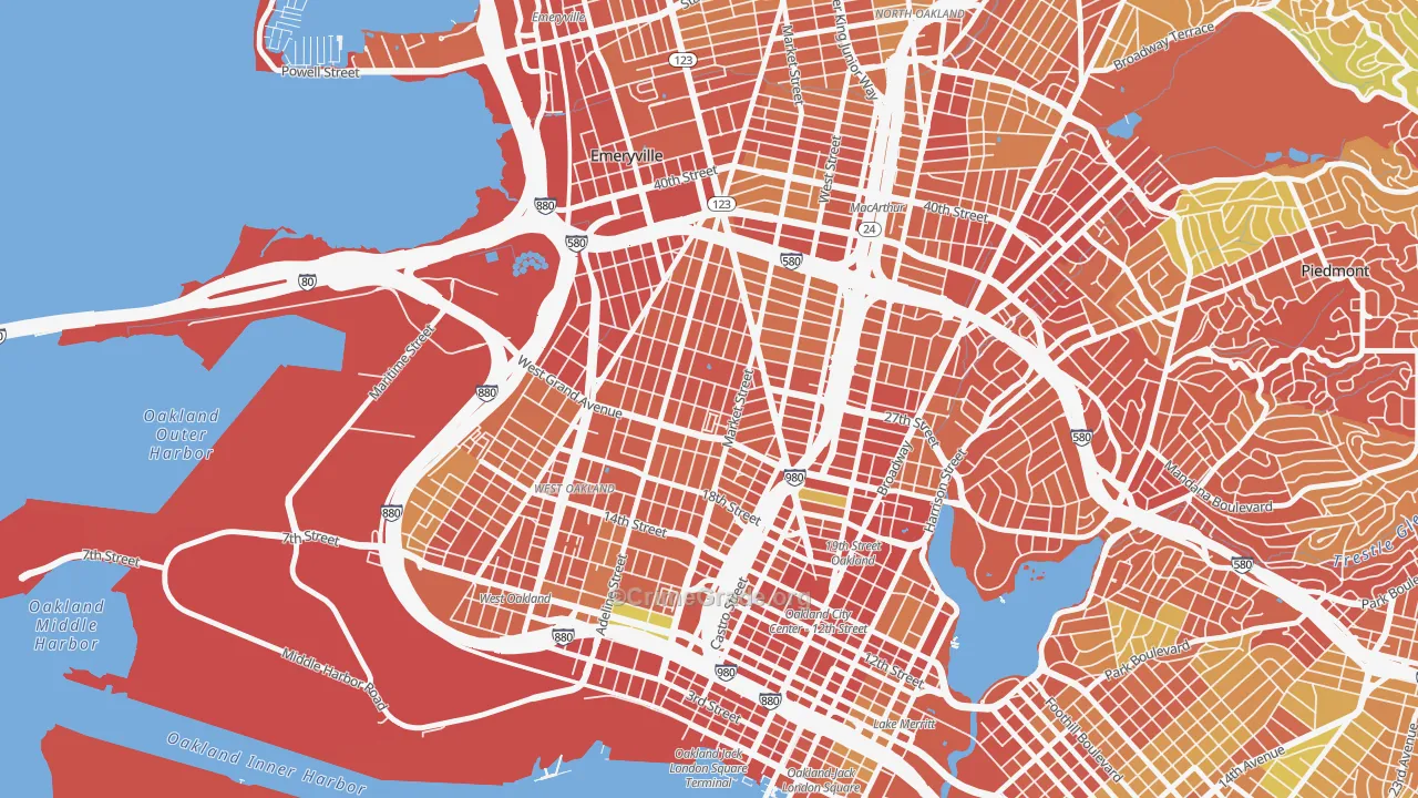 McClymonds, Oakland, CA Map of Burglary Rates