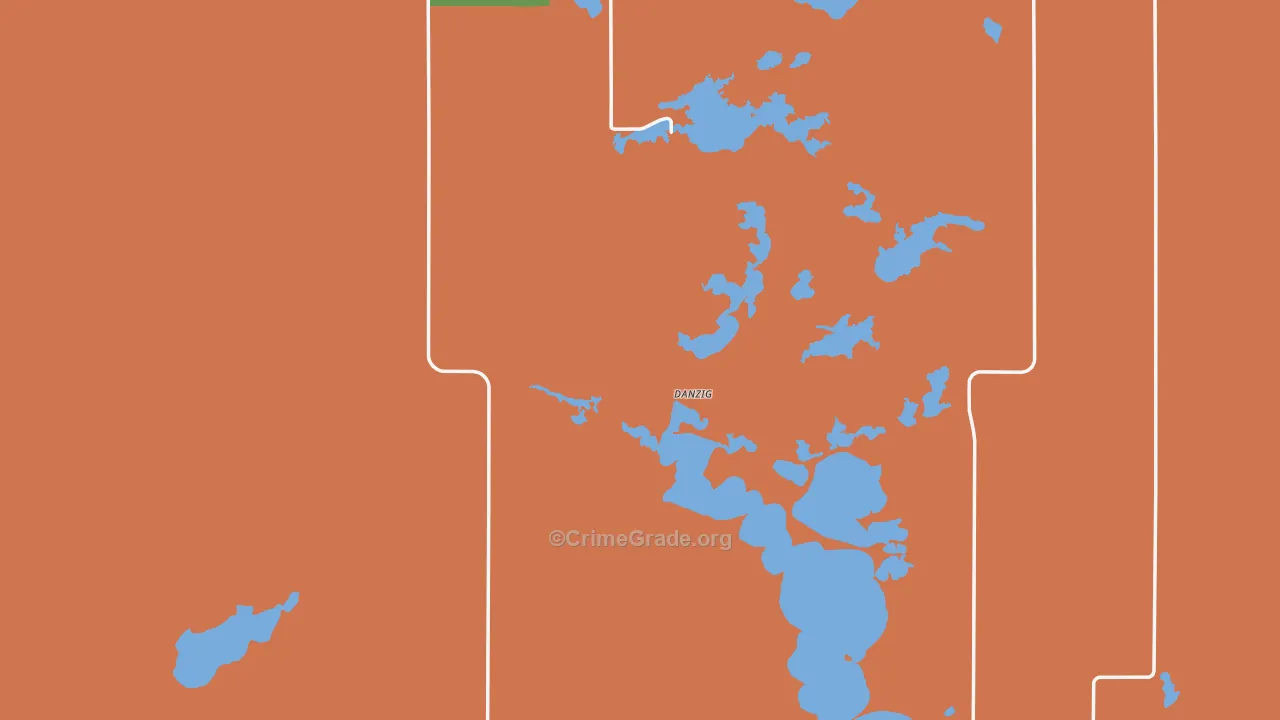 McIntosh County, ND Map of Burglary Rates