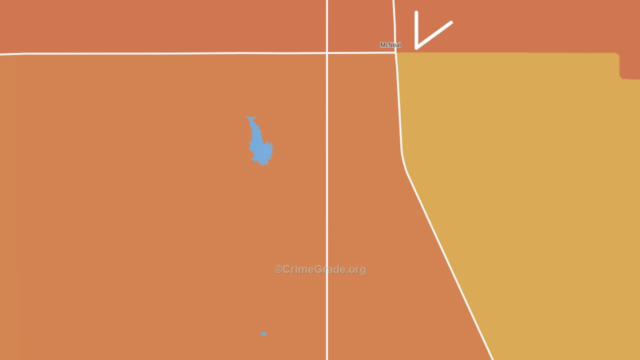 McNeal, AZ Map of Burglary Rates